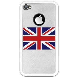    iPhone 4 Clear Case White British English Flag HD 