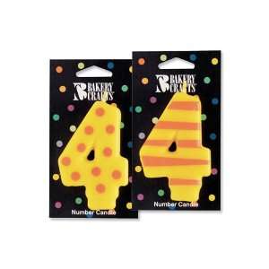 Bakery Crafts Stripes & Dots #4 Candles 