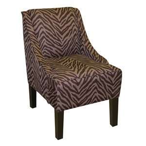    Skyline Furniture 72 1BAMZIZ Swoop Arm Accent Chair