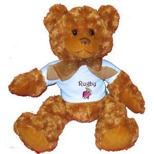  Rugby Princess Plush Teddy Bear with BLUE T Shirt Toys 