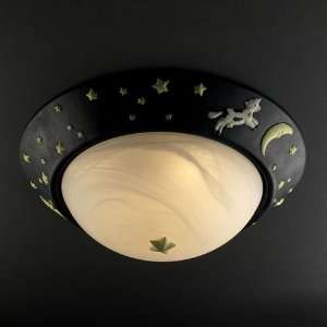  Cow Over Moon Flush Mount