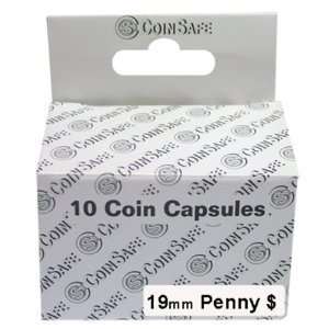    CoinSafe Capsules for Cents, Box of 10 (19mm) Toys & Games