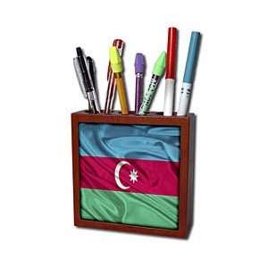  Flags   Azerbaijan Flag   Tile Pen Holders 5 inch tile pen 