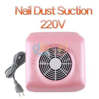 220V Nail Art Dust Suction Collector Manicure Filing Acrylic UV Gel 