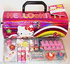 new sanrio hello kitty cosmetic set in cute carrying case