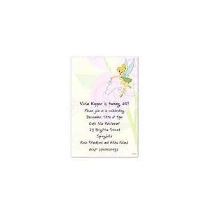  Tinkerbelle & Pink Roses Birthday Party Invitations 