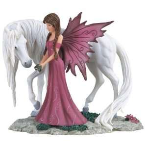   Pixie With Unicorn Decoration Figurine Collectible