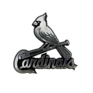 St Louis Cardinals Chrome Auto Emblem Decal Baseball  