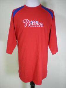 New MLB Philadelphia Phillies Patch Shirt Large XL 2XL  