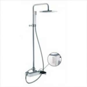 Fima by Nameeks S3505 2CCR Chrome Brick Wall Mounted Shower Faucet wit