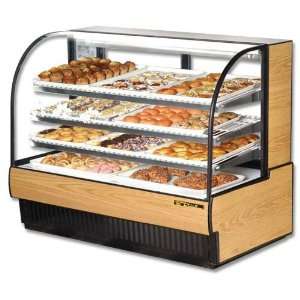  Curved Glass Non Refrigerated Dry Bakery Case, 59 7/8 
