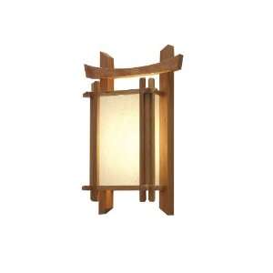   Small Wall Sconce from the Kyoto Collection in Cherr