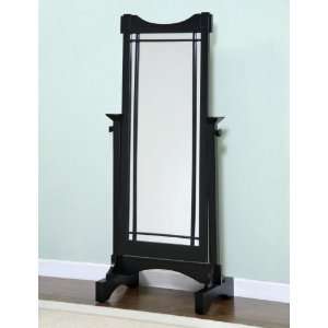    Powell Cheval Mirror in Mission Black Finish