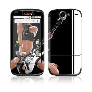  Guitar Girl Decorative Skin Cover Decal Sticker for HTC 