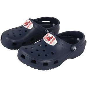  Cleveland Indians Youth Crocs Classic   Navy Blue Sports 