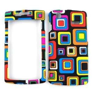  Samsung Captivate i897 Colorful Square Blocks on Black 