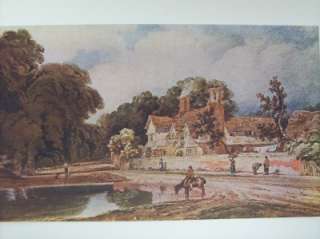 Vtg Thomas Girtin Print Landscape from Masters of Water Colour 