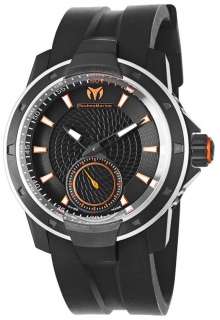 Black and orange dial. Swiss quartz movement. Anti reflective sapphire 