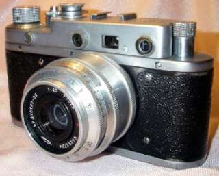 ZORKI S camera M39 LTM Leica copy 50mm Industar 50 Tessar copy lens 