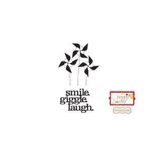   Unmounted Rubber Stamp   Smile. Giggle. Laugh Arts, Crafts & Sewing