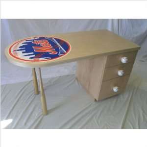  New York Mets Desk Finish Natural