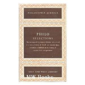  Philosophical writings Philo Hans (Edited) Lewy Books