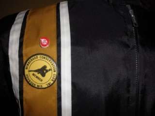 Vintage Pla Jac Dunbrooke jacket Wis Conservation Club patches pins M 