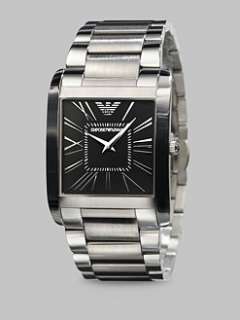 Emporio Armani   Stainless Steel Square Watch