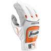 Franklin Carbon Fibre II Batting Gloves   Mens   White / Orange
