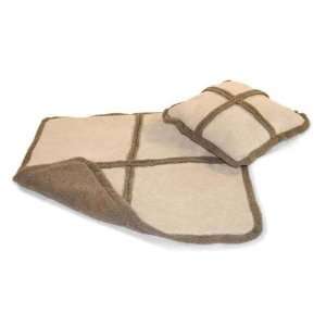  Deluxe Throw and Pillow Set Large Tan / Taupe   784815 