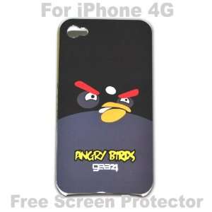  Angry Birds Case Hard Case Cover for Iphone 4g  H + Free 