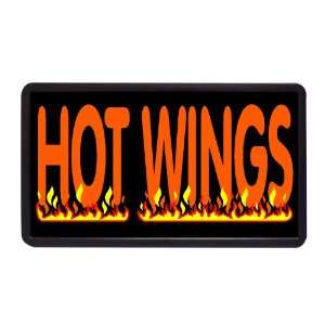  Hot Wings 13 x 24 Simulated Neon Sign