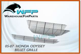 05 07 Honda Odyssey Billet Grille Grill Insert 2pcs Combo  