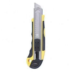 Knife, 4 Blade Storage, Yellow/Black   Auto Safety Lock;Metal Chamber 