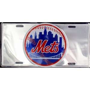  New York Mets Premium Chrome License Plate Everything 