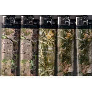  Lot of 5 Disposable Lighters Tree Camouflage New 