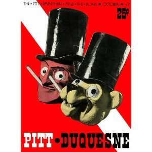  1936 Pitt vs. Duquesne 22 x 30 Canvas Historic Football 