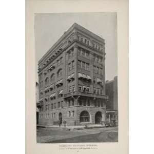  1902 Chicago Telephone Exchange Building Orig. Print 