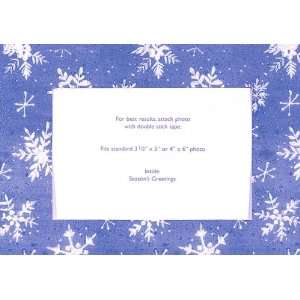  The Gift Wrap Company Holiday Batik Snowflake Photo Cards 