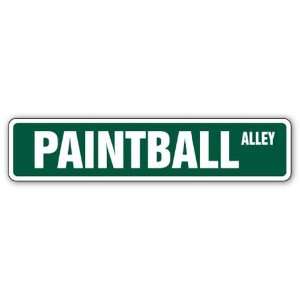  PAINTBALL Street Sign paint ball shoot gun amo marker 