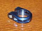 NOS SEAT CLAMP BMX BLUE FITS ELF WITH 26.6MM POST NICE