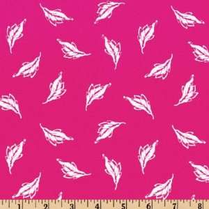  45 Wide Luna Leaves Hot Pink Fabric By The Yard Arts 