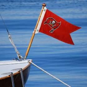NFL Tampa Bay Buccaneers 18.5 x 12 Red Boat Flag  