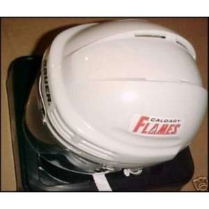 Calgary Flames Mini NHL Replica Hockey Helmet  Sports 