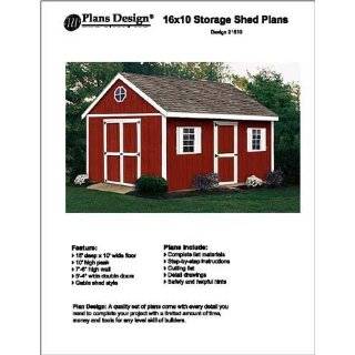   16 Cottage Shed with Porch Project Plans 81216
