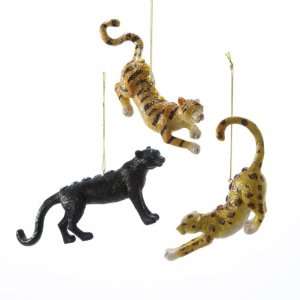   Cat Puma, Cheetah and Tiger Christmas Ornaments 4