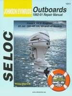 Seloc Service Repair Manual Book Johnson Evinrude Outboard 92 01 65 