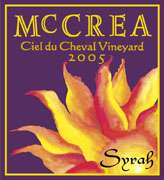 McCrea Ciel du Cheval Syrah 2005 