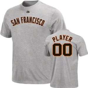 San Francisco Giants  Any Player  Heather Name & Number T Shirt 
