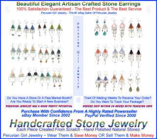 10 Pairs   Natural Stone Earrings